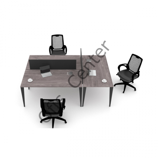 Exen Üç'lü Ayrılabilir Ofis ve Büro W Masa 220 cm